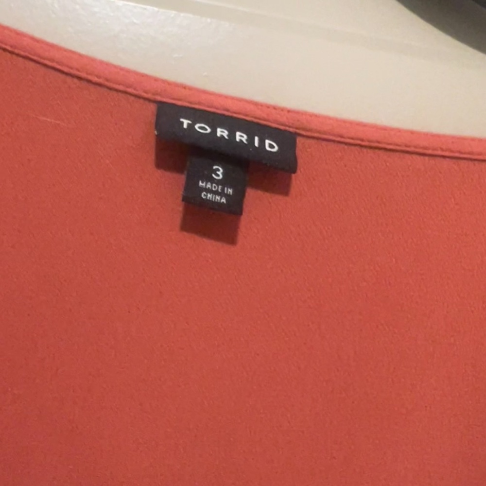 Torrid Lace Up Long Sleeve Blouse - Picture 4 of 7